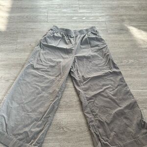 LOFT Charcoal Wide Leg Pants